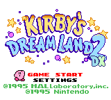 Kirby's Dream Land 2 DX (Hack) — Title screen